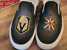 Load image into Gallery viewer, Golden Knights custom painted shoes