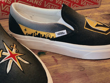Load image into Gallery viewer, Golden Knights custom painted shoes
