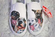 Load image into Gallery viewer, Four Pets -Handpainted Custom Pet Portrait Vans