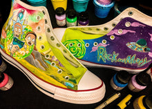 Load image into Gallery viewer, Handpainted Custom Rick and Morty Converse