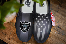 Load image into Gallery viewer, Raiders Custom Painted Shoes | Raiders Nation | Raiders Shoes