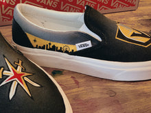 Load image into Gallery viewer, Platform Golden Knights custom painted shoes
