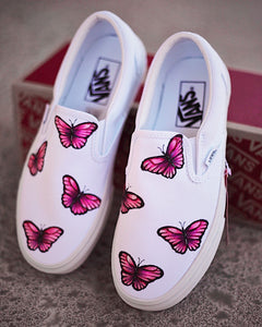 Vans clearance shoes butterflies