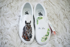 Handpainted Custom Pet Portrait Vans