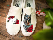 Load image into Gallery viewer, Handpainted Custom Pet Portrait Vans
