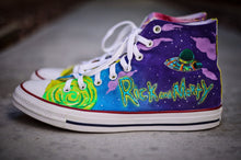 Load image into Gallery viewer, Handpainted Custom Rick and Morty Converse
