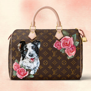 Personalized pet artwork for any bag | hand painted artwork | Send your bag to me and I will make it one of a kind!