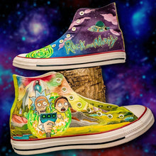 Load image into Gallery viewer, Handpainted Custom Rick and Morty Converse
